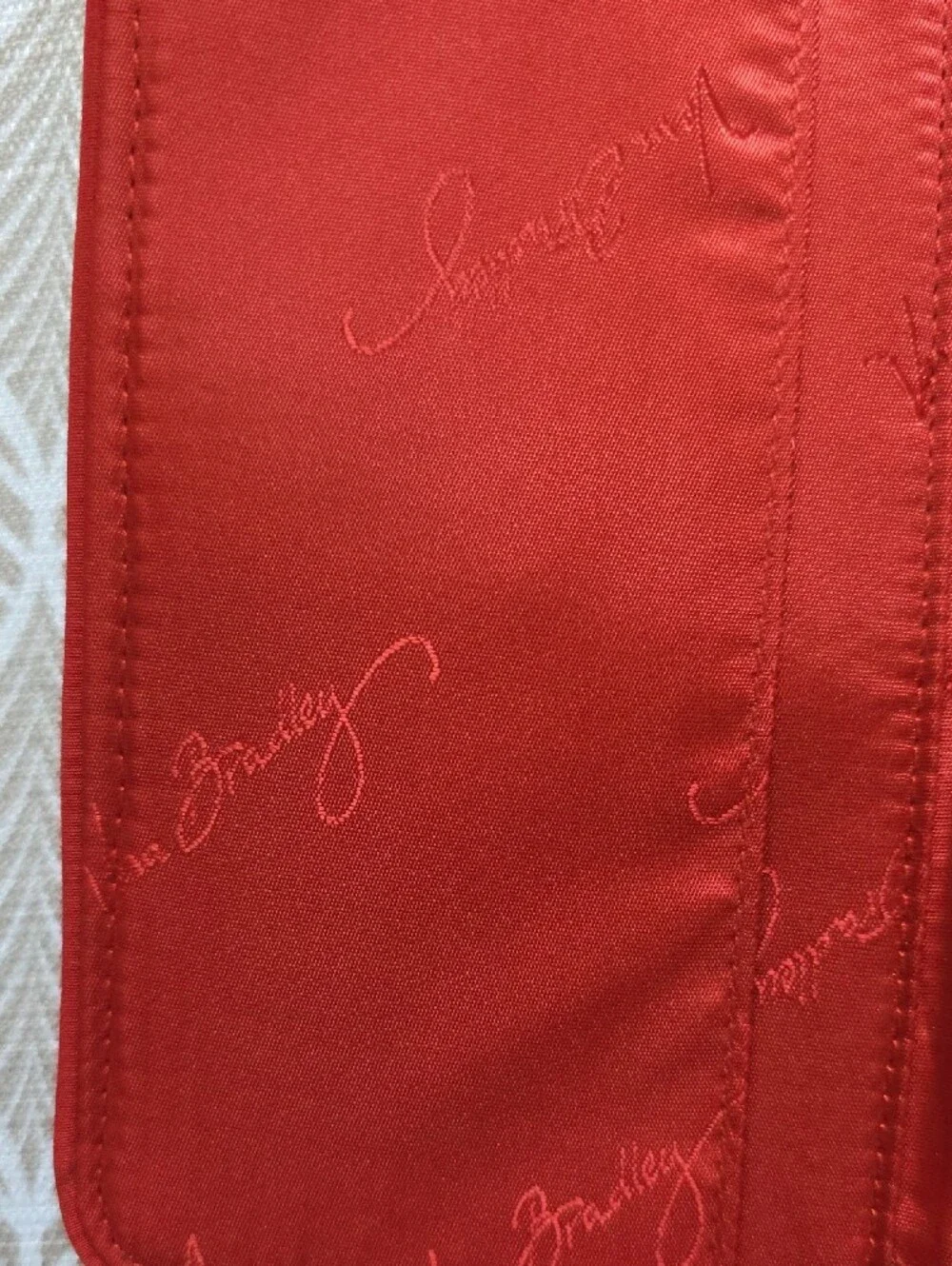 Vera Bradley Bright Red Quilted Wristlet Wallet - Picture 5 of 5